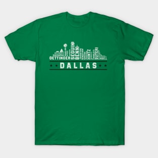 Dallas Hocket Roster Skyline 23 T-Shirt